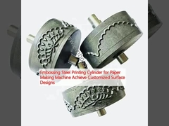 أسطوانة الطباعة الفولاذية المطلية لجهاز صنع الورق